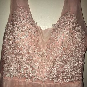 Blush pink formal dress
